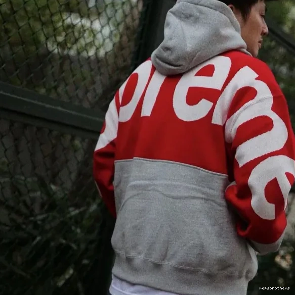 Black M Sweatshirt SWEATSHIRT XL HOODED LOGO Hoodie L Big Grey Back S LOGO BIG JACQUARD 0818